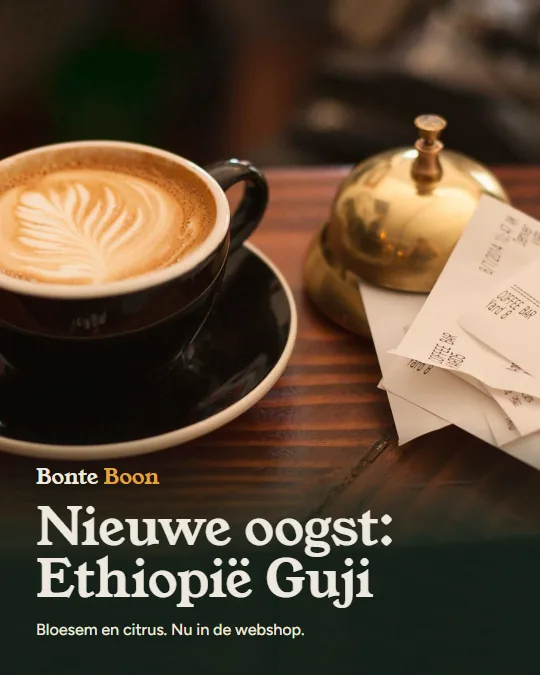 Voorbeeldpost voor een koffiebranderij