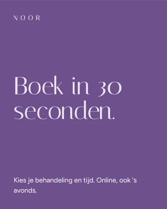 Voorbeeldpost voor een beautysalon